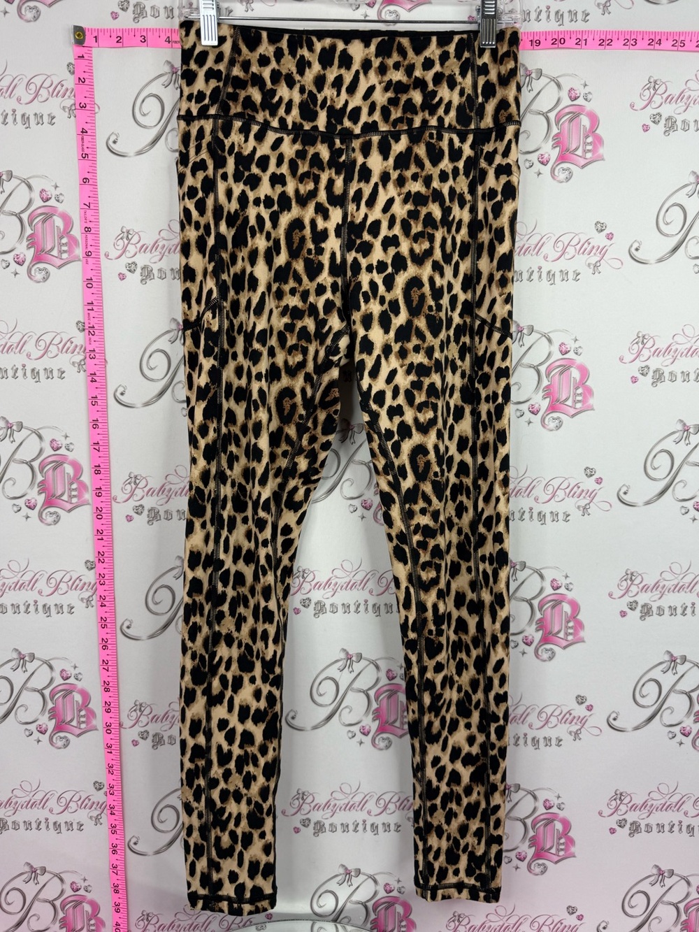 Victoria's Secret leggings Leopard Print tights Leggings - Tan & Black
